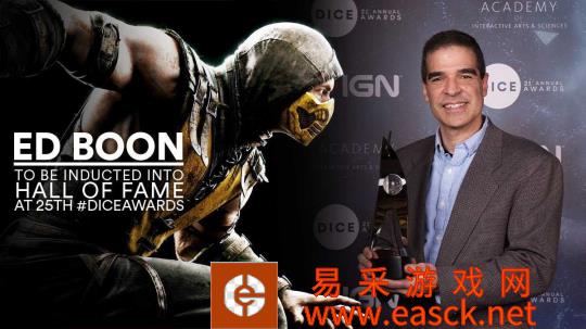 《真人快打》系列制作人Ed Boon 入选第25届电子游戏名人堂