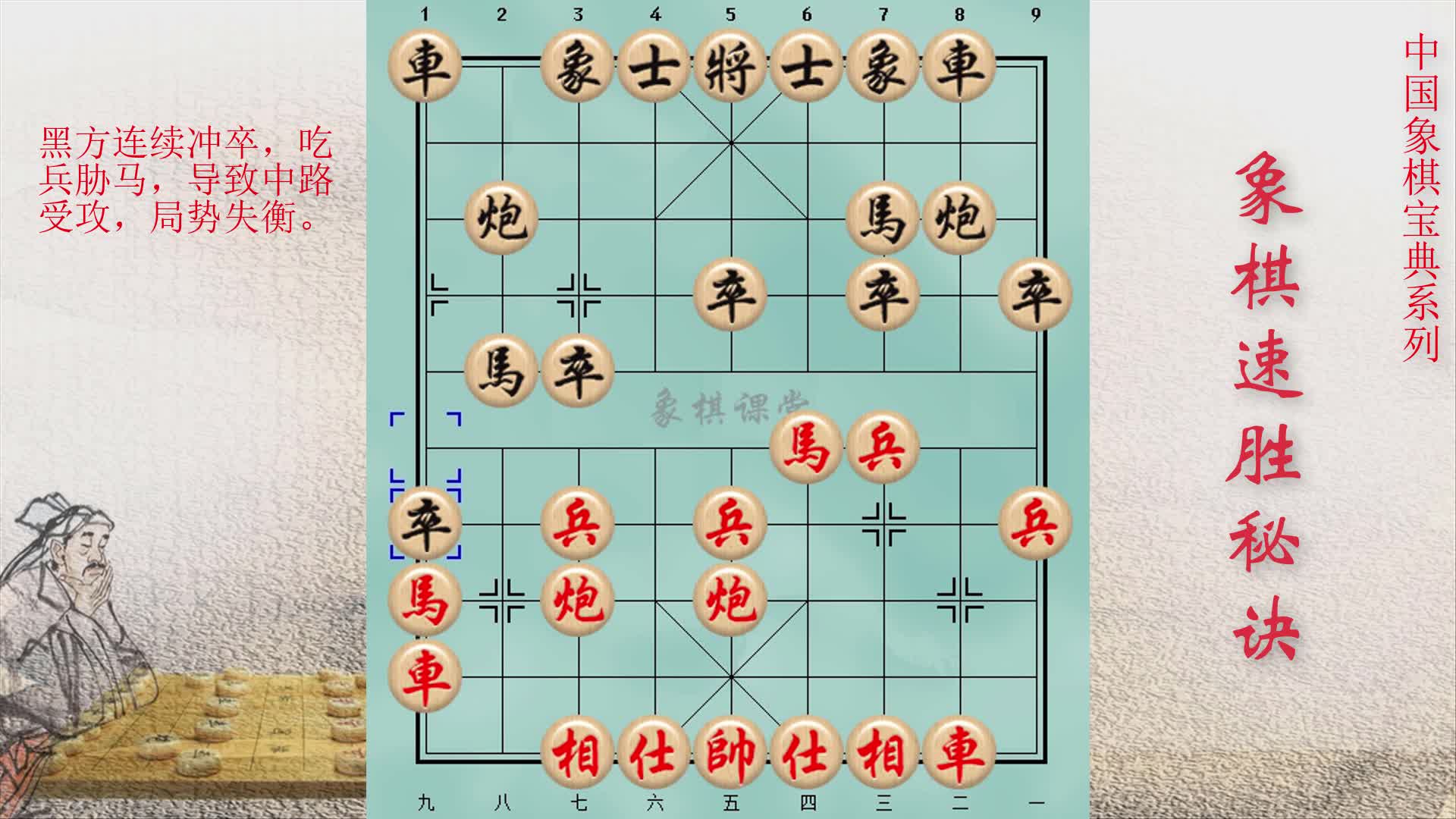 224象棋速胜秘诀 连续弃马 再弃二车