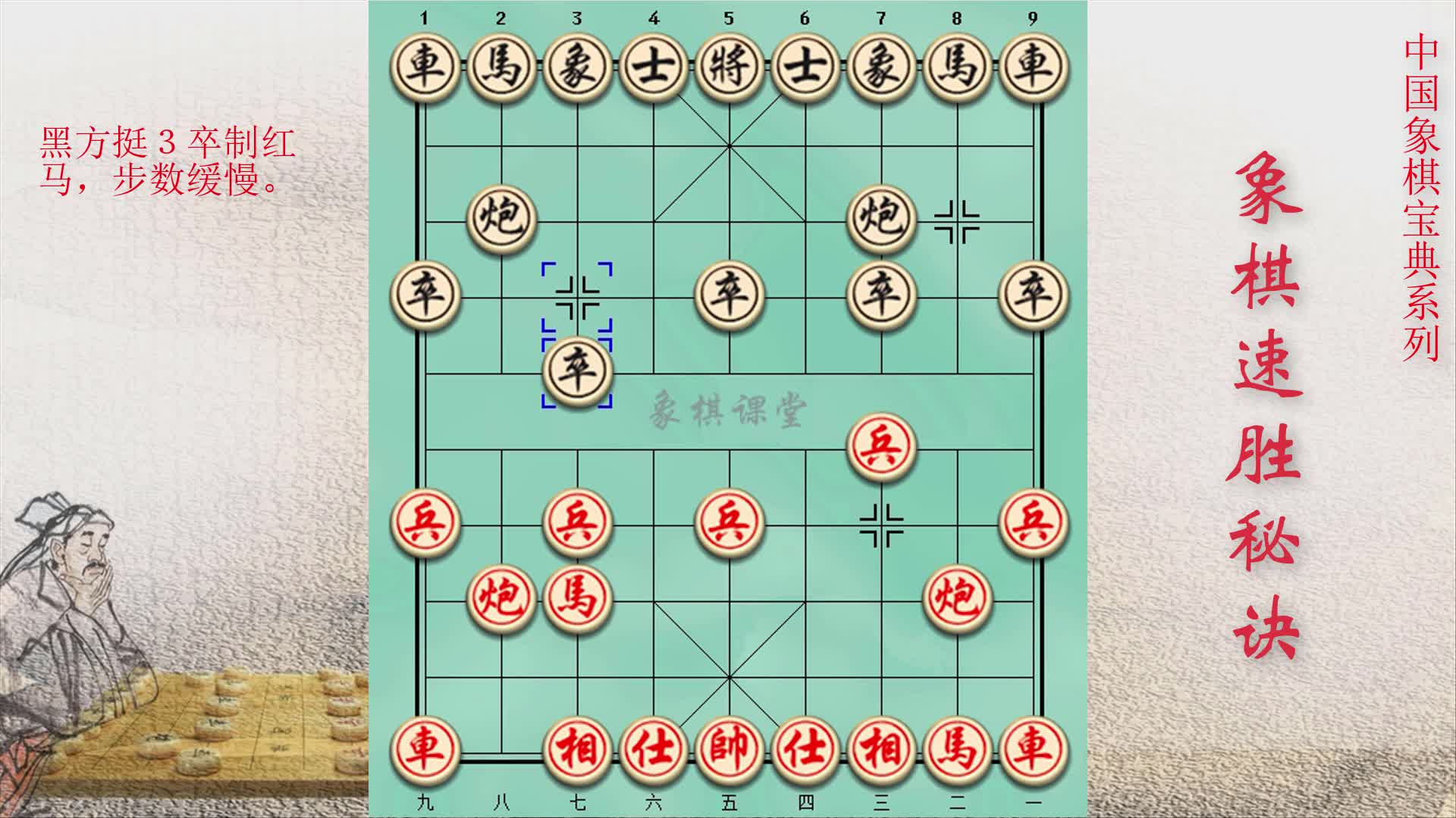 253象棋速胜秘诀 弃马抢攻 炮碾丹砂