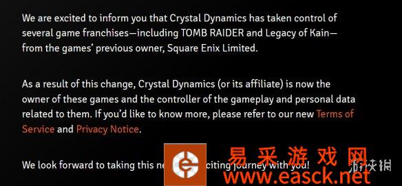 水晶动力已完全接手《古墓丽影》等游戏IP的控制权！