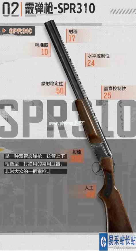 《暗区突围》双管霰弹枪SPR310介绍