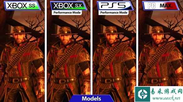 《暗邪西部》各平台画面对比视频：PS5|XSX达4K/30帧