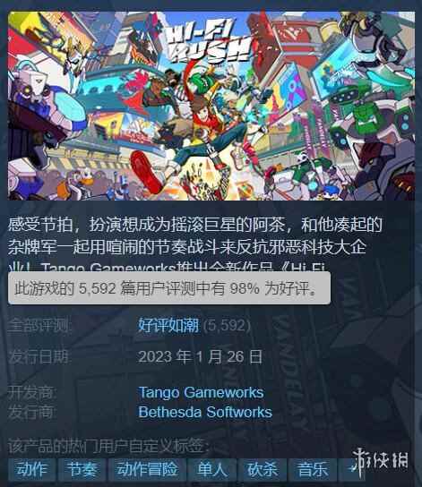 随时随地节奏战斗！《Hi-Fi Rush》通过SteamDeck认证