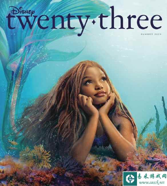 《小美人鱼》迪士尼杂志封面曝光 趴在海底双手托腮