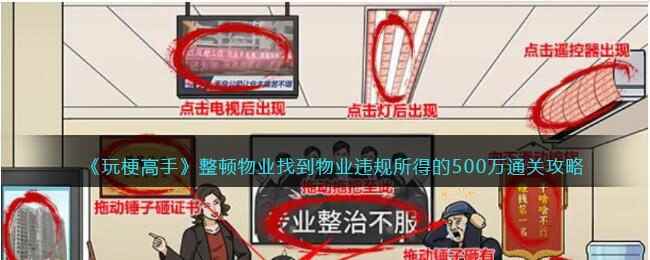 《玩梗高手》整顿物业找到物业违规所得的500万通关攻略