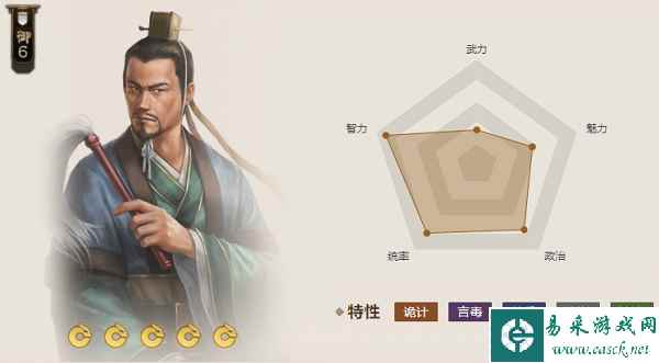 《三国志战棋版》仲尼琴属性介绍