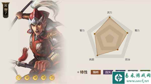 《三国志战棋版》东胡飞弓属性介绍