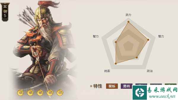 《三国志战棋版》东胡飞弓属性介绍