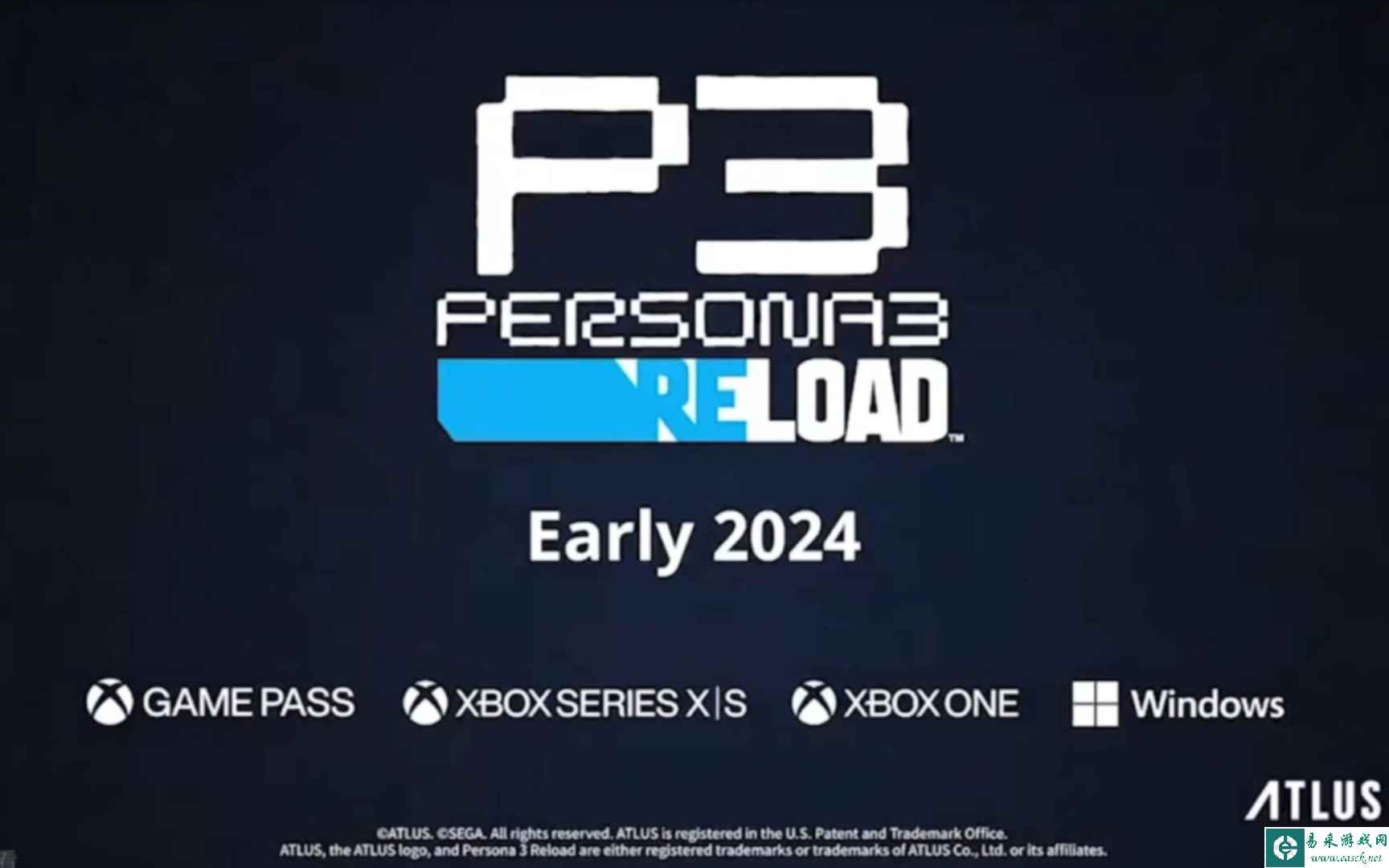 P3重制版《女神异闻录3 Reload》官方预告片 2024年初发售