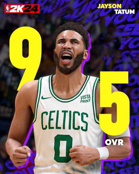 NBA 2K24球员能力值公布！约基奇98分实至名归！