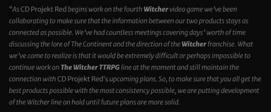 衍生游戏停更让路 CDPR《巫师4》已进入开发阶段