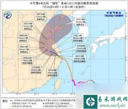 台风烟花实时路径发布系统(台风最新实时路径系统)