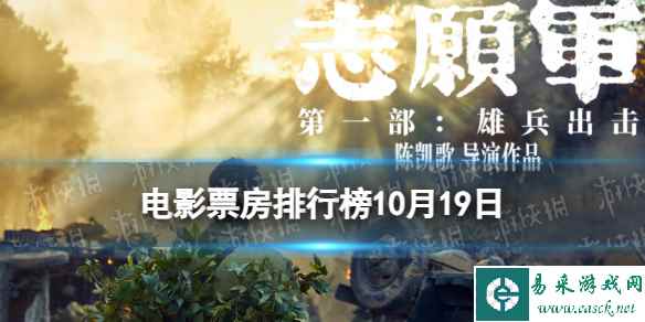 电影票房排行榜10月19日 志愿军雄兵出击等国庆档电影票房排行榜