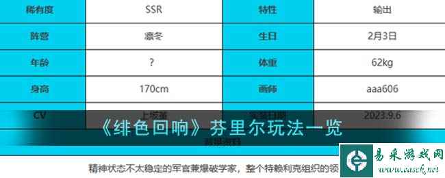 《绯色回响》芬里尔玩法一览