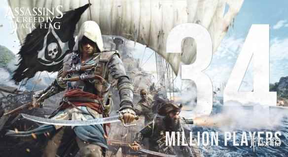 育碧庆祝《刺客信条黑旗》10周年：玩家数突破3400万