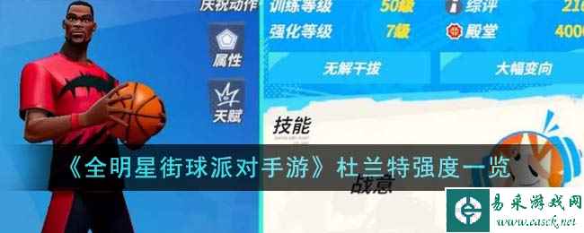 《全明星街球派对手游》杜兰特强度一览