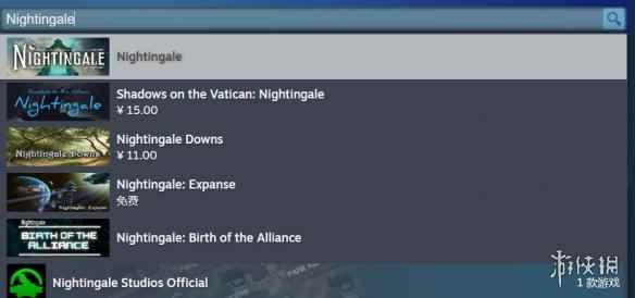 《夜莺游戏》steam名字