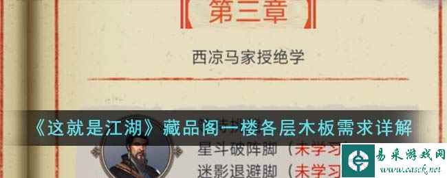 《这就是江湖》藏品阁一楼各层木板需求详解