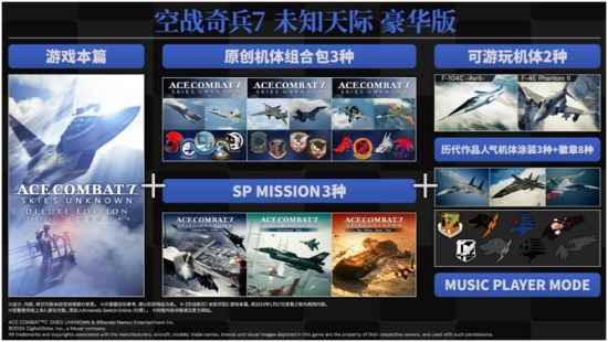 NS版《皇牌空战7 未知天际豪华版》将在2024年7月11日上市！