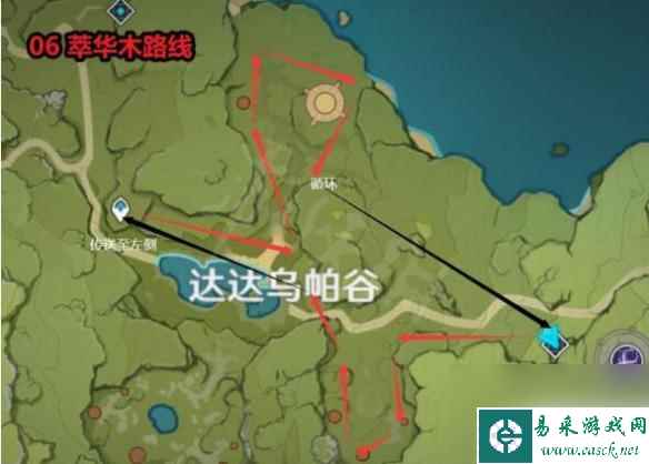 原神 红木 《原神》木材收集路线推荐