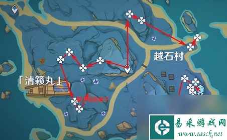 原神鸣草位置新地图 原神鸣草位置及采集路线