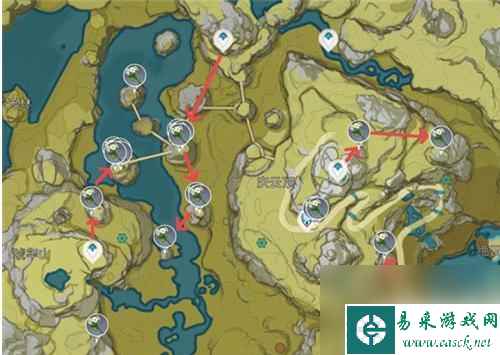 原神采集路线 原神清心采集路线图最新版