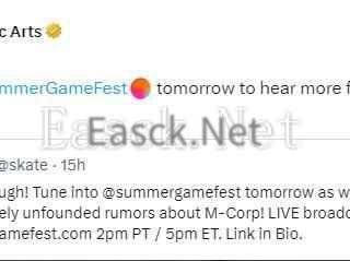 EA滑板游戏重启作《Skate》确认将亮相夏日游戏节！
