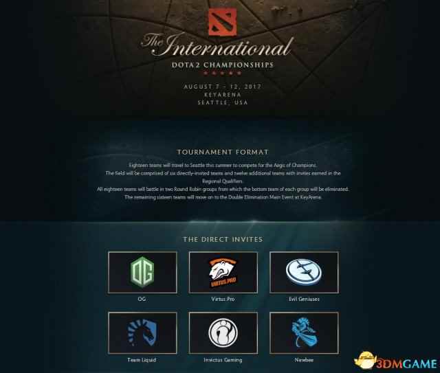 《DOTA2》Ti7邀请队伍名单公布 中国队受邀两支