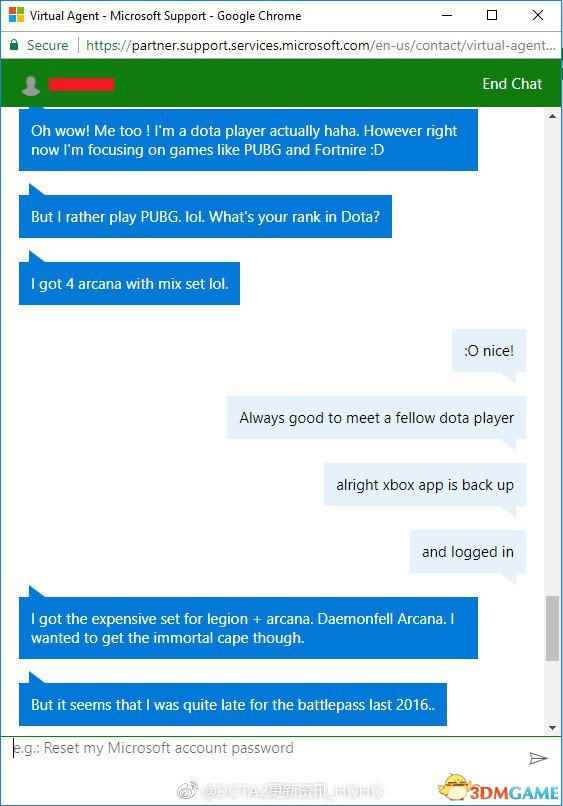 《贼海》玩家求助微软客服 结果俩人狂聊起DOTA2