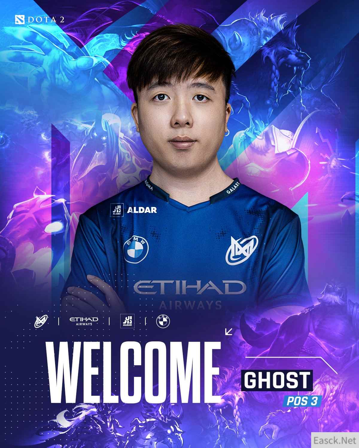 《DOTA2》Nigma战队完整阵容公布 Ghost加盟转三