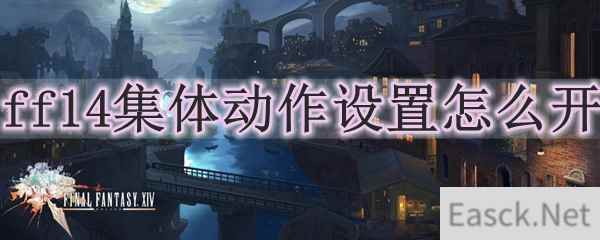 ff14集体动作设置怎么开