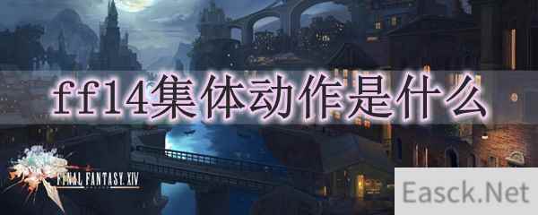 ff14集体动作是什么