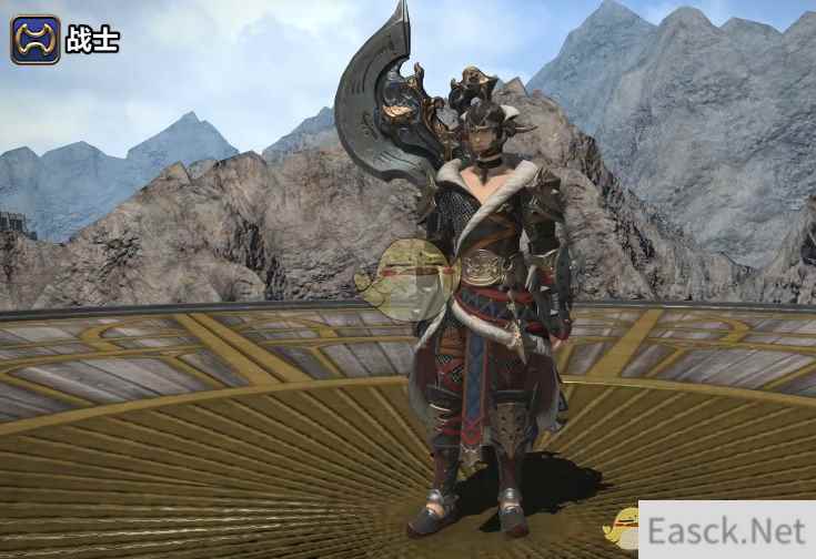 《ff14》5.25战士80级校服染色外观