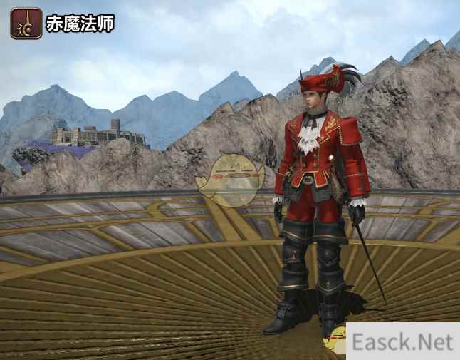 《ff14》5.25赤魔法师80级校服染色外观