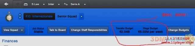 《足球经理2013》编辑＂资金＂＂转会基金＂工资