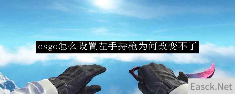 csgo怎么设置左手持枪为何改变不了