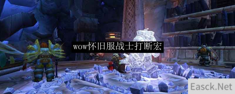 wow怀旧服战士打断宏