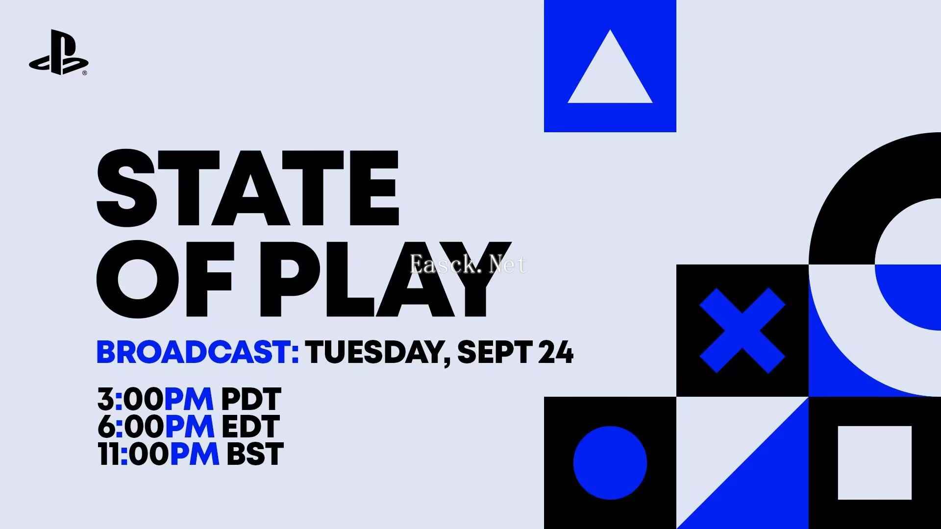 索尼SIE全新 “State of Play”直播定于9月25日举行 时长大约30分钟