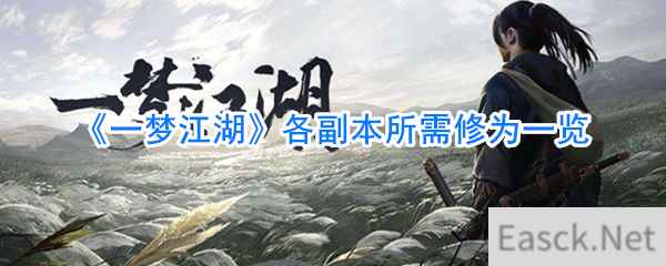 《一梦江湖》各副本所需修为一览