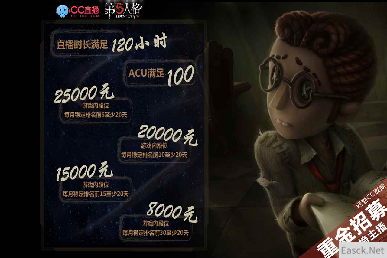 CC直播主播集体突进，占据《第五人格》排位高榜