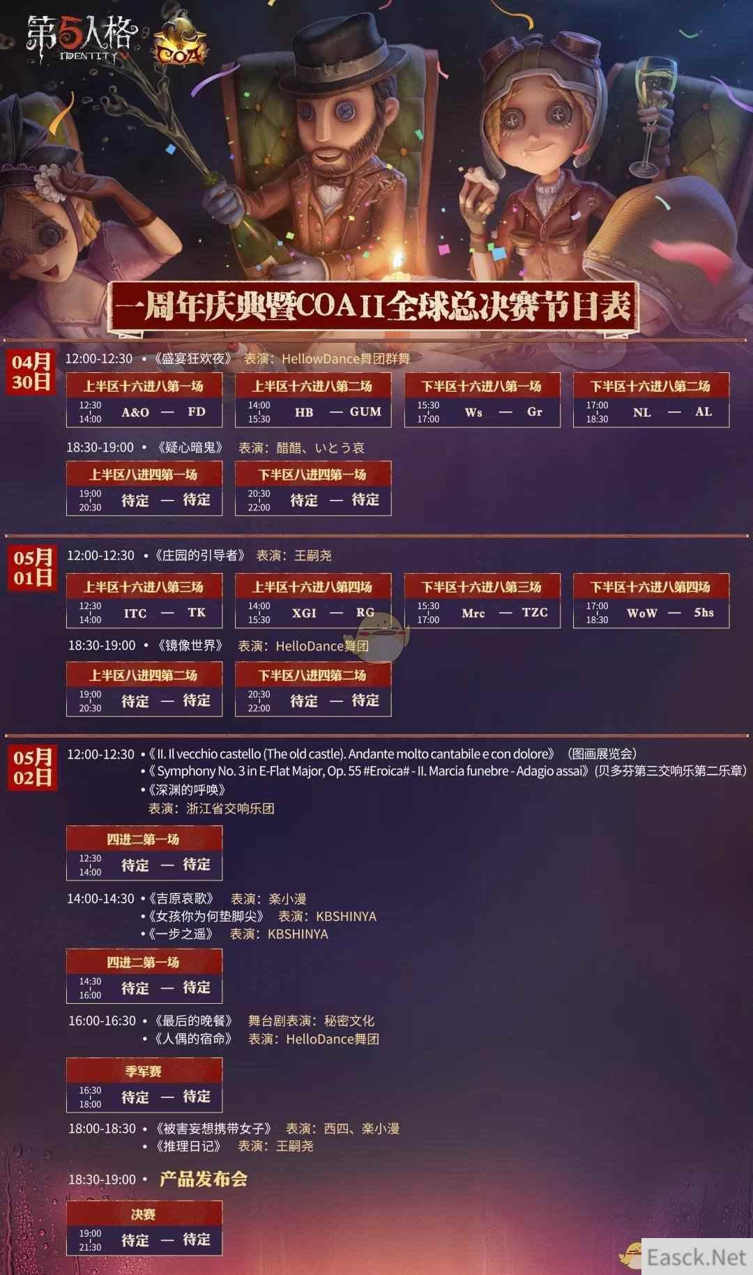 《第五人格》4月25日更新内容介绍