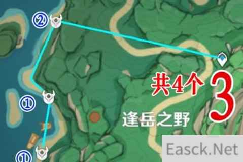 原神2.2兽境之狼收集路线攻略