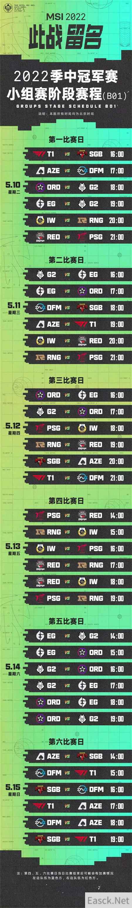 英雄联盟MSI赛程赛制2022最新一览