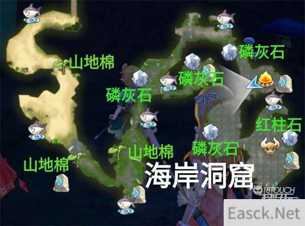 玛娜希斯回响所有地图资源分布一览