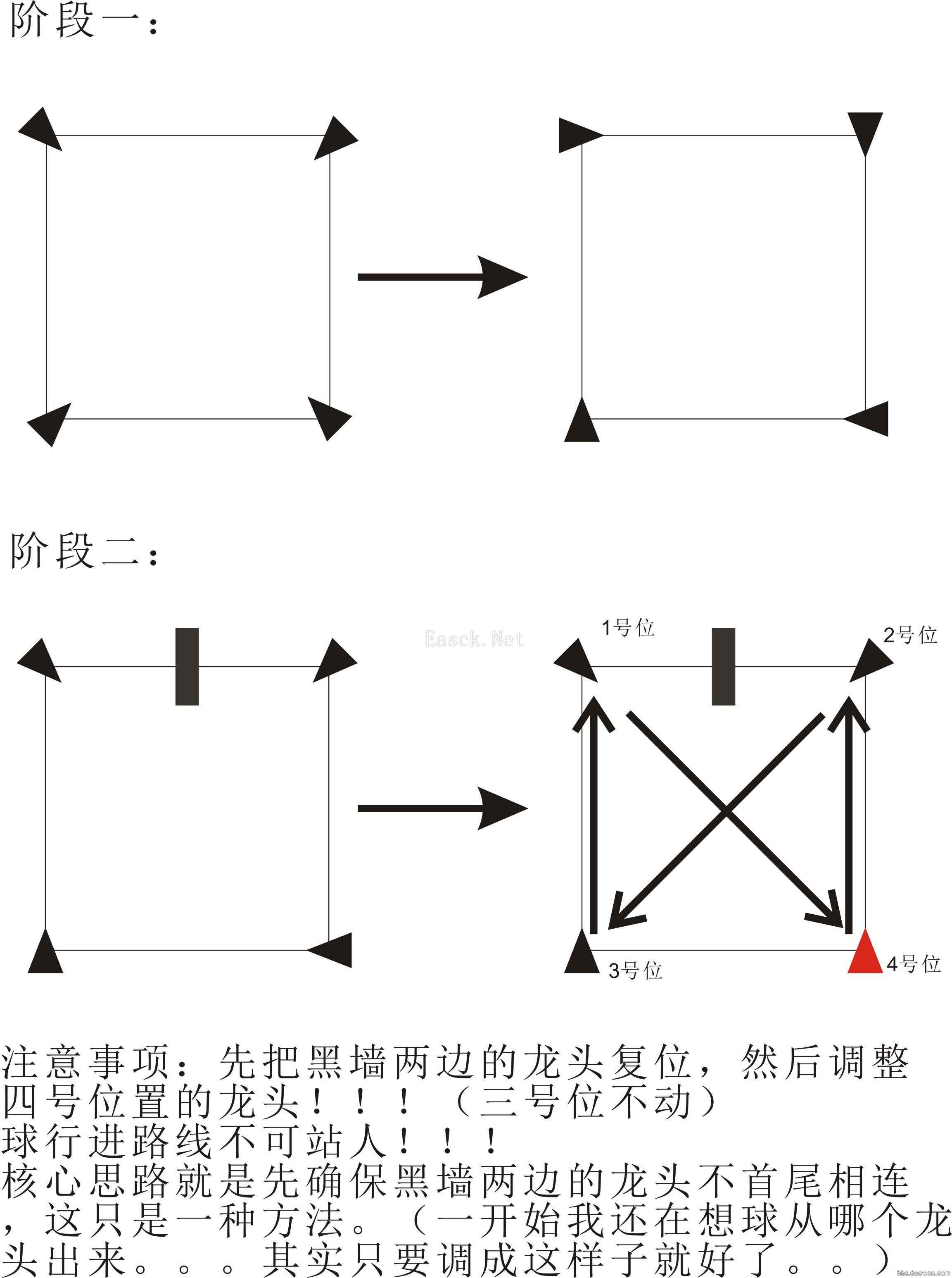 普通万雪窟 老三与老四的打法细节图示