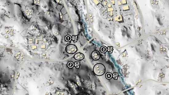 绝地求生雪地地图打野位置介绍
