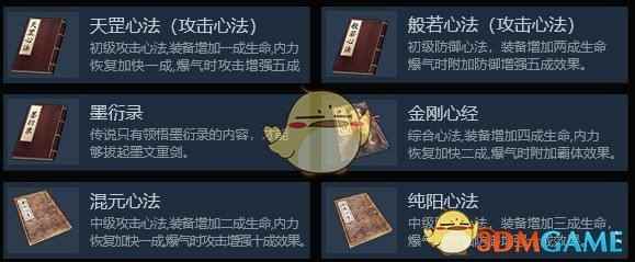 《武侠乂》全心法使用效果一览