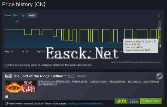 1折新史低！《魔戒：咕噜》Steam促销打骨折