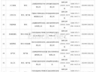 12月版号 第7批进口网络游戏版号公布《无限大》过审